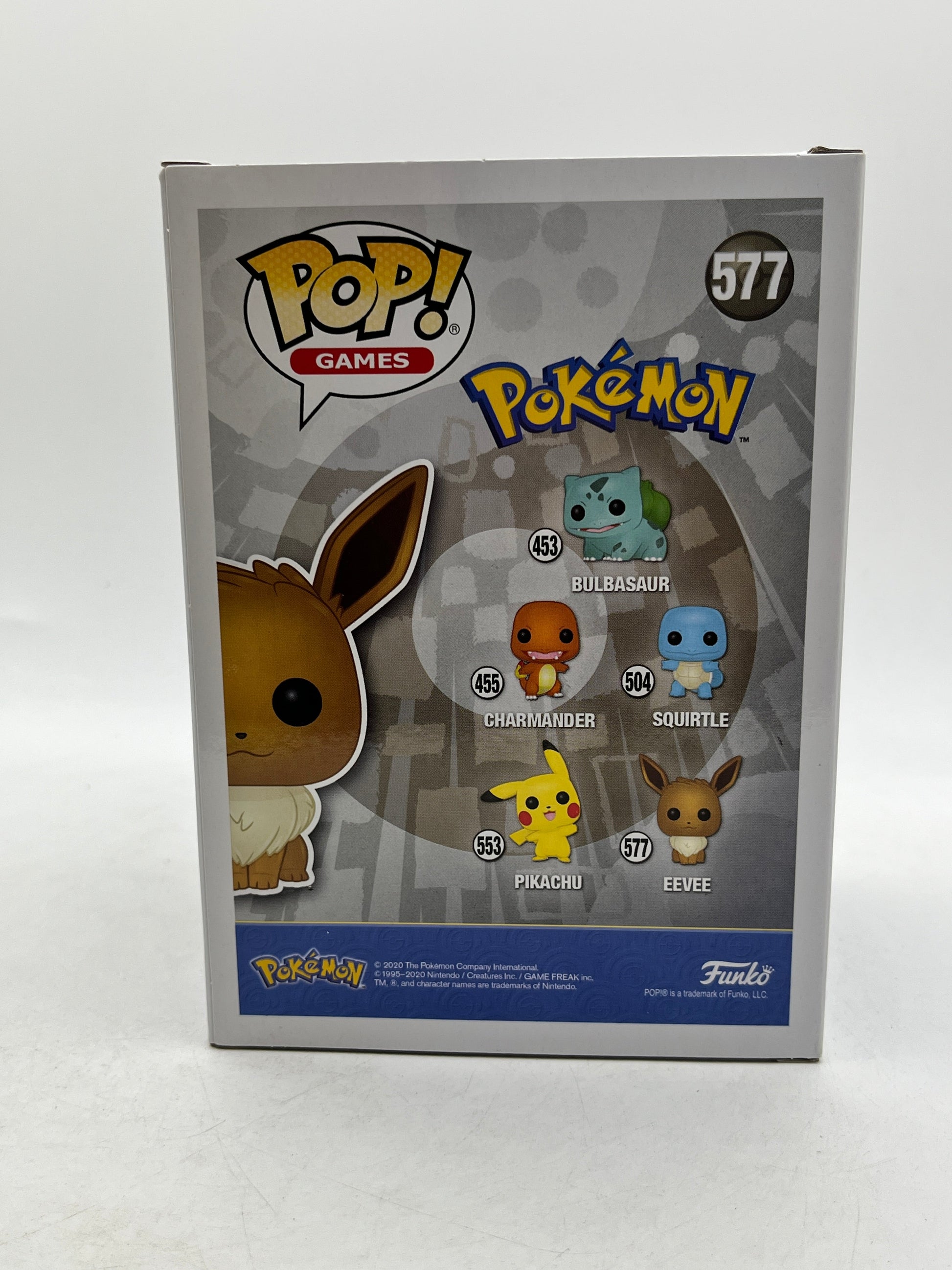Funko POP! Games Pokémon - Eevee #577 - Flocked - 2020 Exclusive FRENLY BRICKS - Open 7 Days