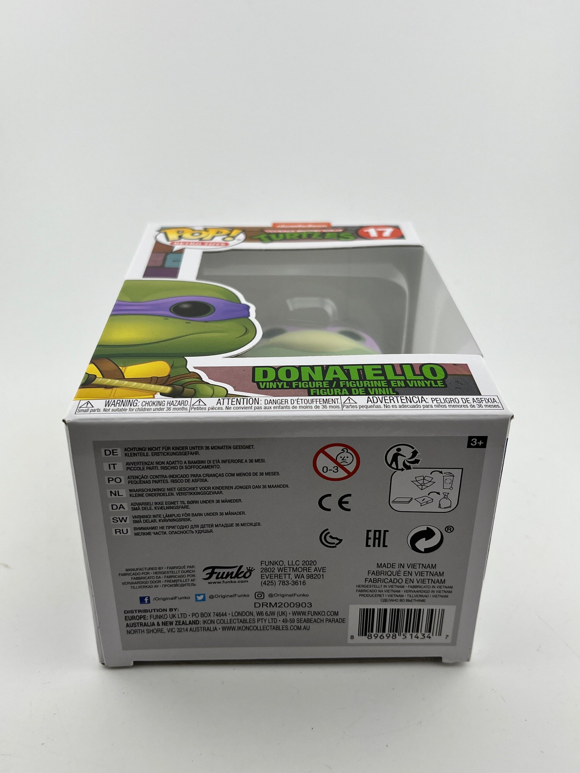 Funko POP! Retro Toys Teenage Mutant Ninja Turtles - Donatello #17 - Vinyl Collectable FRENLY BRICKS - Open 7 Days