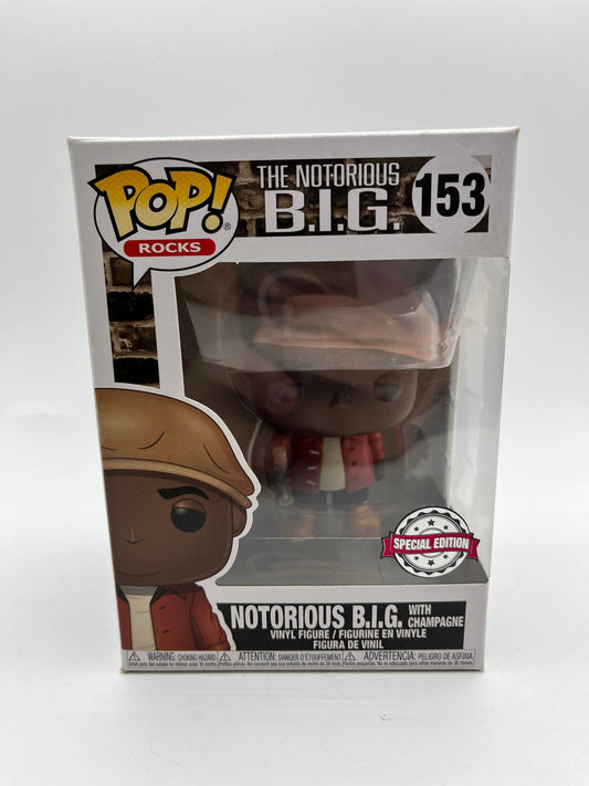 Funko POP! Rocks The Notorious B.I.G. With Champagne #153 Special Edition FRENLY BRICKS - Open 7 Days