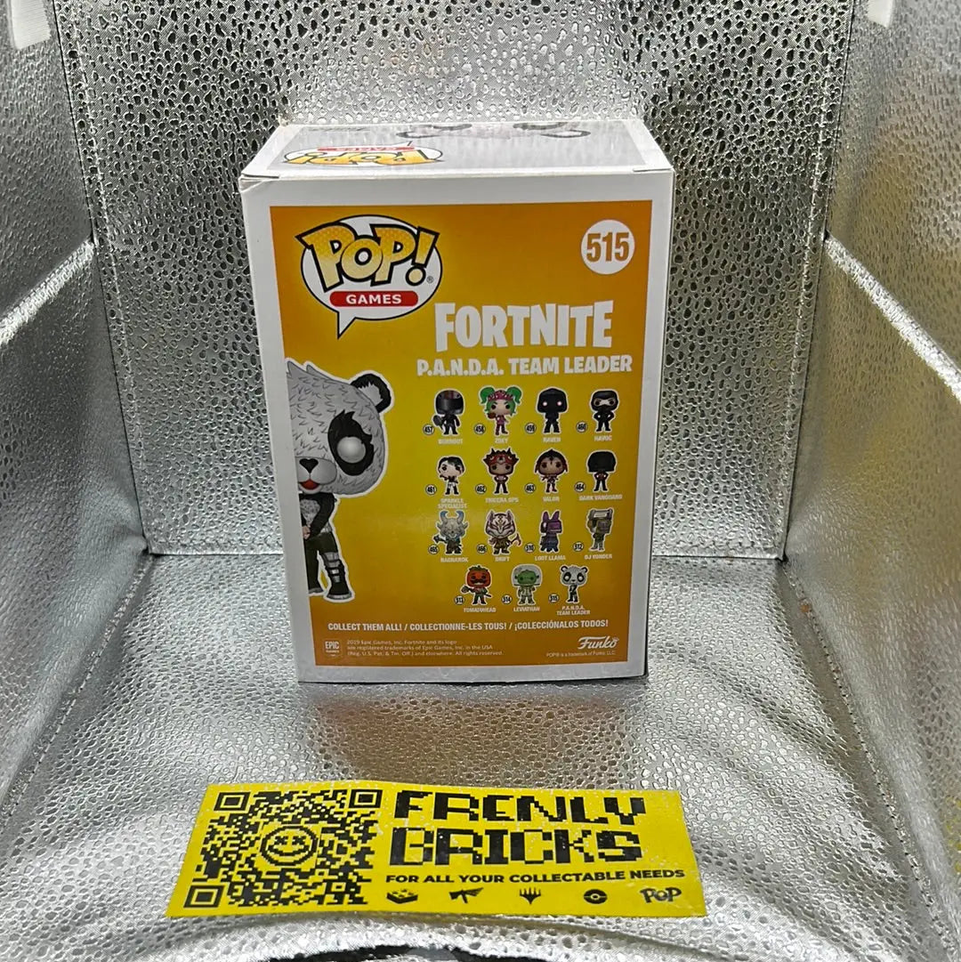 Pop Vinyl Fortnite 515 PANDA Team Leder FRENLY BRICKS - Open 7 Days