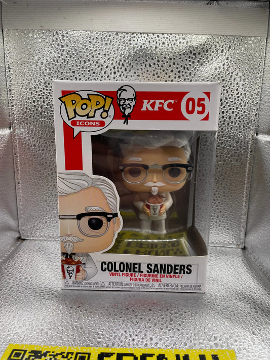 Colonel Sanders #05 Icons KFC Funko Pop Vinyl Holding Chicken Bucket Toy FRENLY BRICKS - Open 7 Days