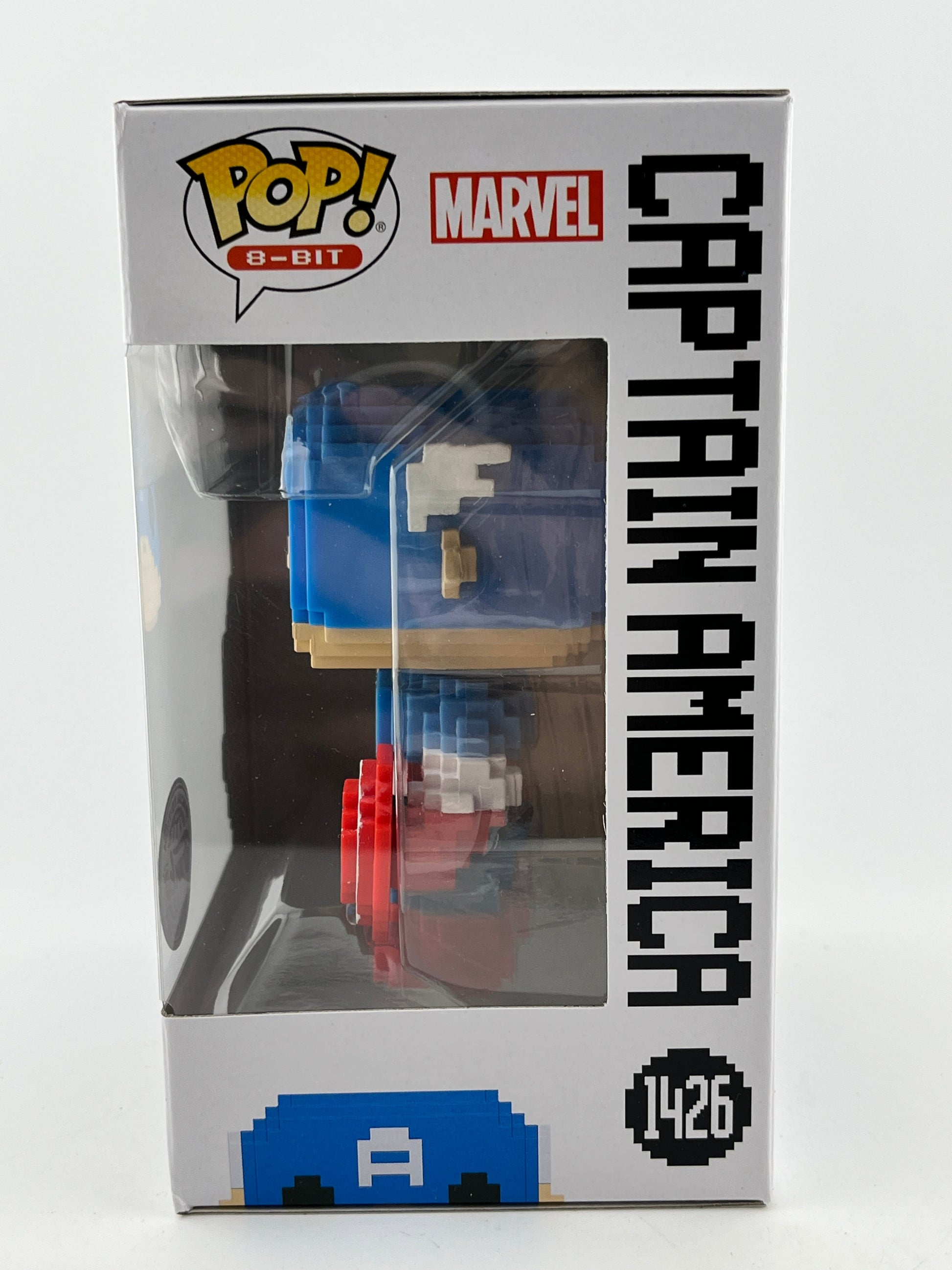 Funko POP! 8-Bit Marvel - Captain America #1426 - Special Edition FRENLY BRICKS - Open 7 Days