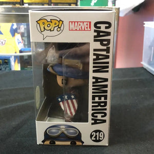 Funko Pop! Vinyl: Marvel - Captain America #219 2017 Spring Convention Exclusive FRENLY BRICKS - Open 7 Days