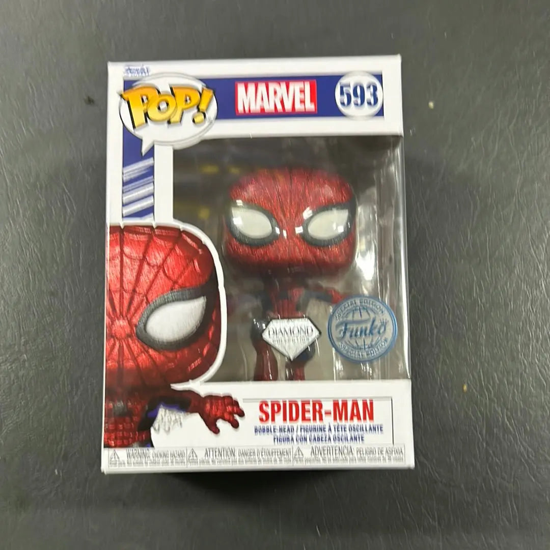 Pop Vinyl Marvel 593 Spider-Man FRENLY BRICKS - Open 7 Days