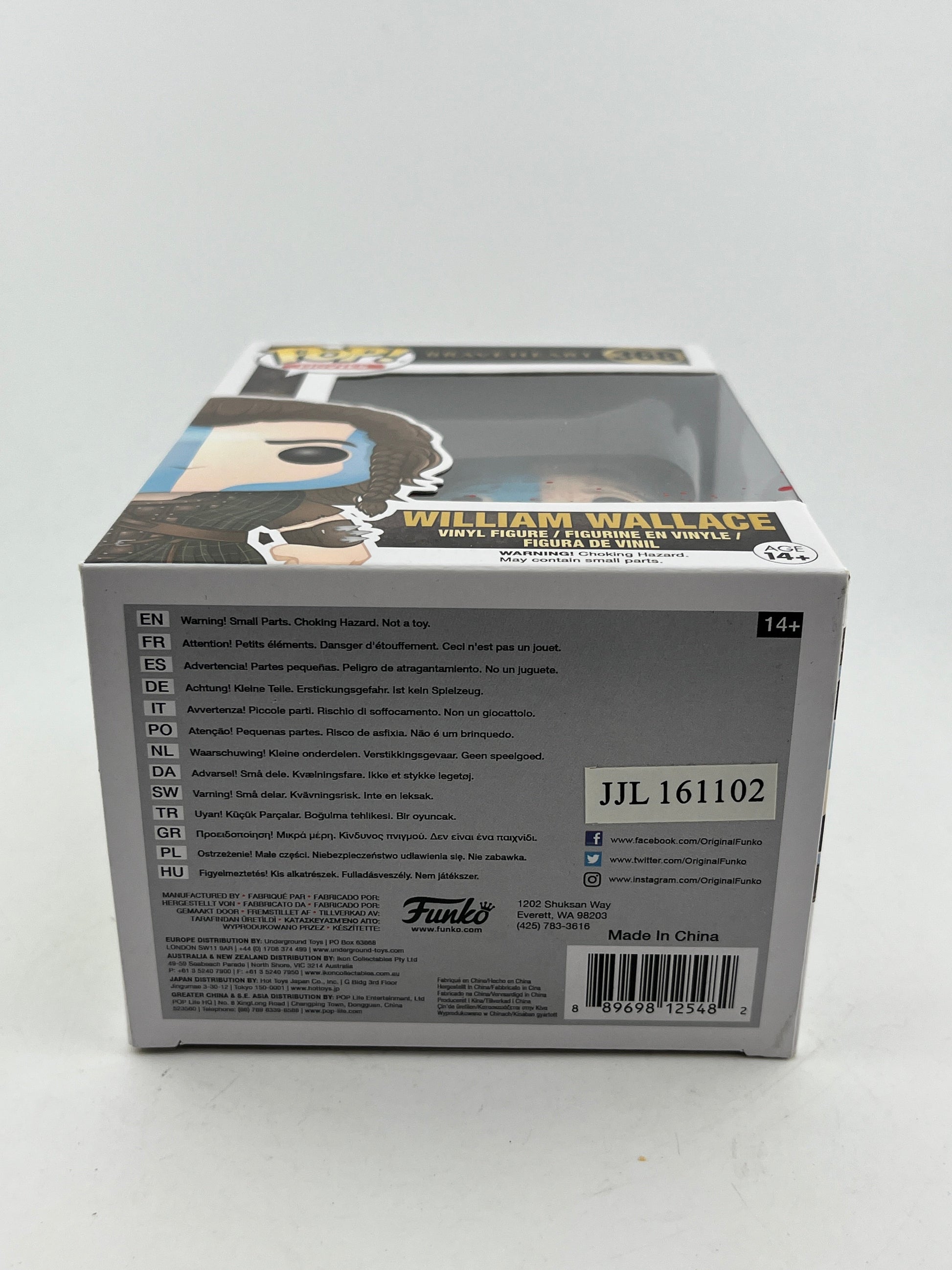 Funko POP! Movies Braveheart - William Wallace (Bloody) #368 - Vinyl Collectable FRENLY BRICKS - Open 7 Days