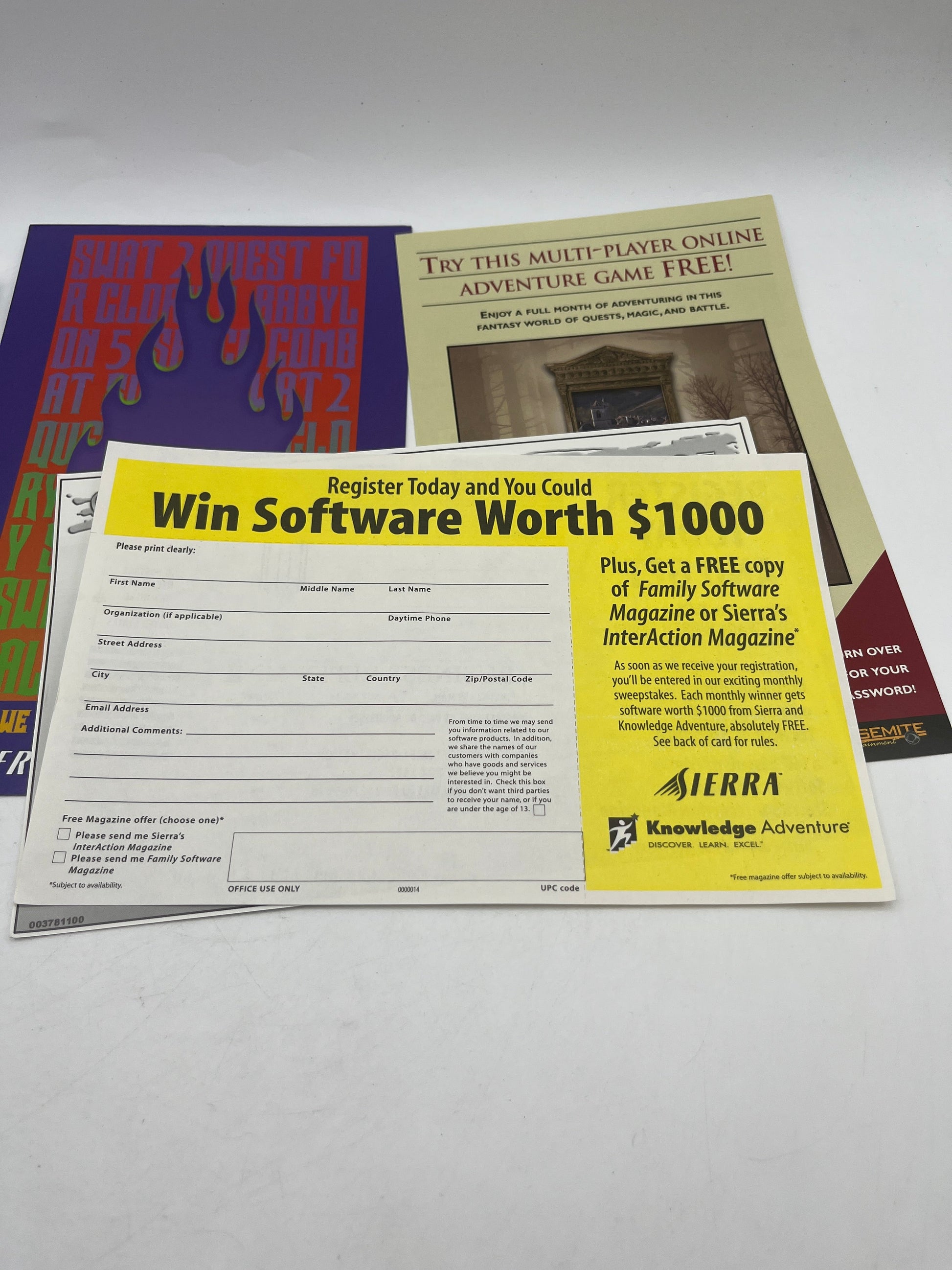 “Quest for Glory V Dragon Fire” from Sierra for both PC/MAC Big Box Game 1998 FRENLY BRICKS - Open 7 Days