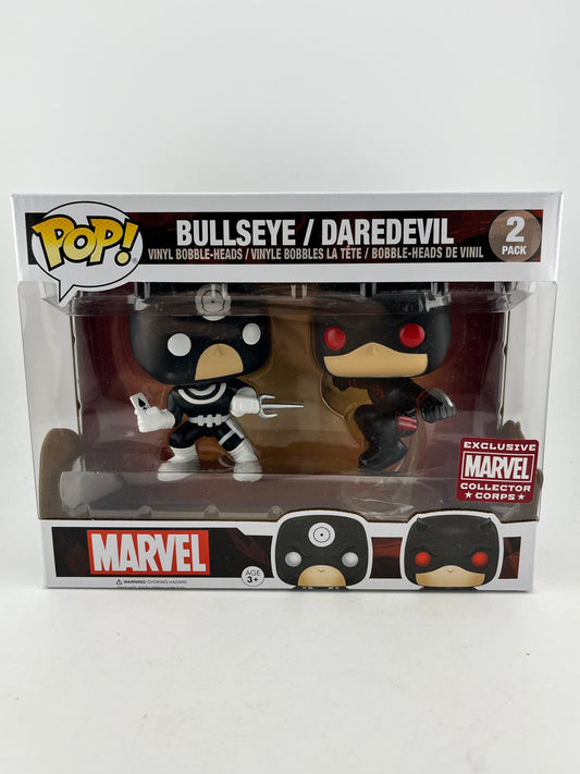 Funko POP! Marvel Bullseye/Daredevil (2 Pack) - Exclusive FRENLY BRICKS - Open 7 Days