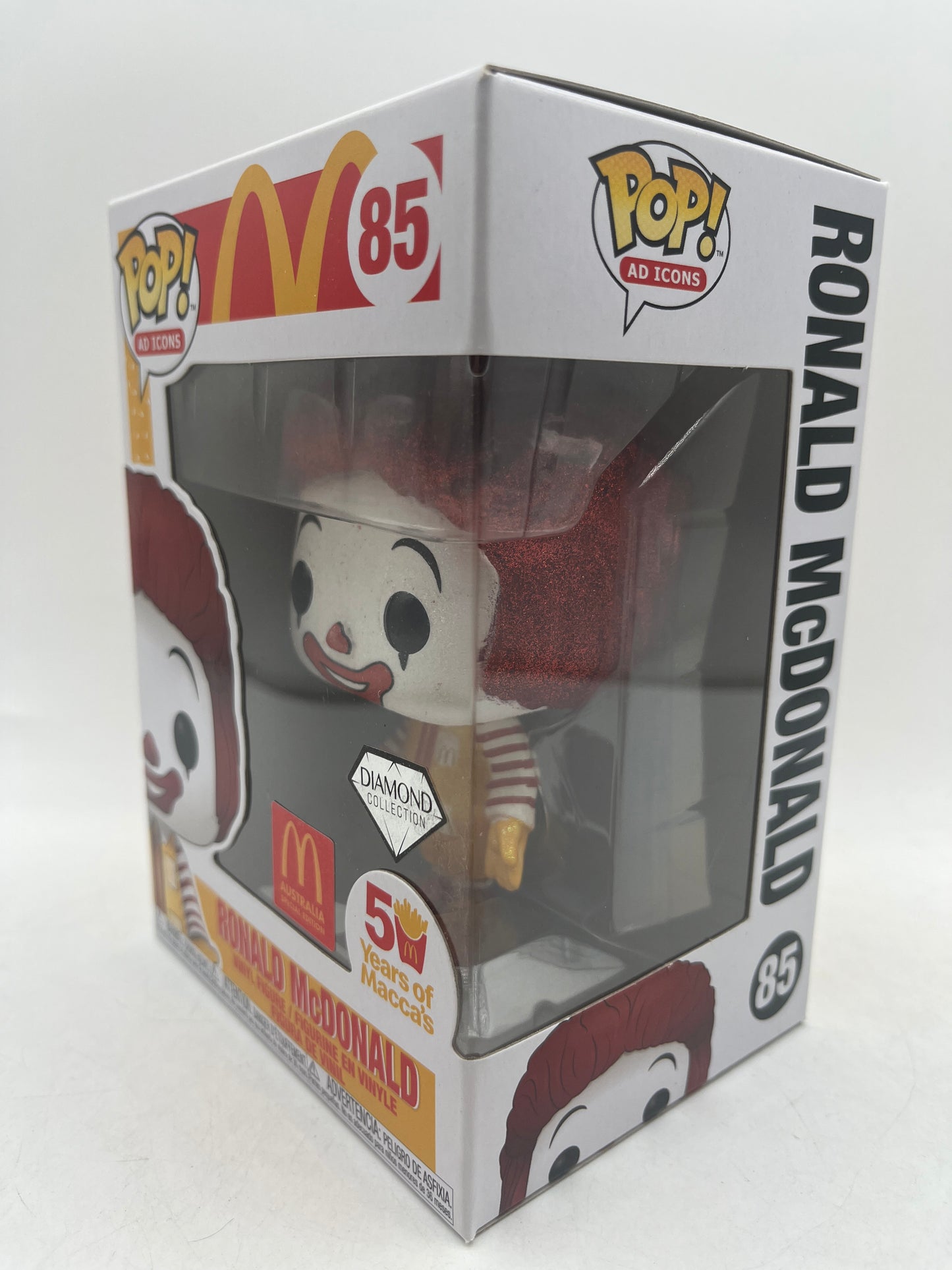 Funko POP! McDonalds Australia Ronald McDonald Diamond #85 50 Years of Macca's