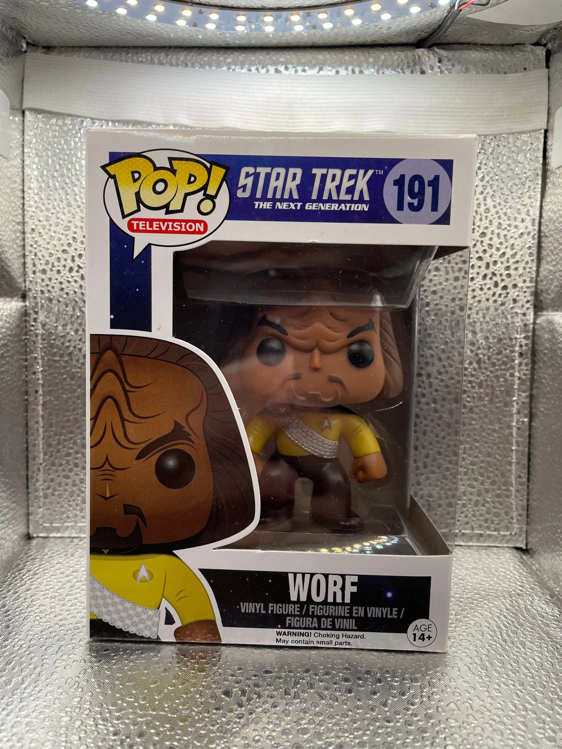 Funko Pop Television Vinyl Worf #191 Star Trek The Next Generation Boxed Worn FRENLY BRICKS - Open 7 Days