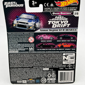 Hot Wheels Premium Quick Shifters Fast & Furious- Nissan Skyline GT-R (BCNR33) - Sealed FRENLY BRICKS - Open 7 Days