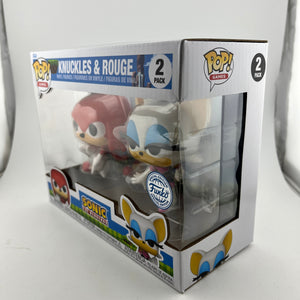 Funko POP! Games Sonic The Hedgehog - Knuckles & Rouge (2 Pack) - Special Edition FRENLY BRICKS - Open 7 Days