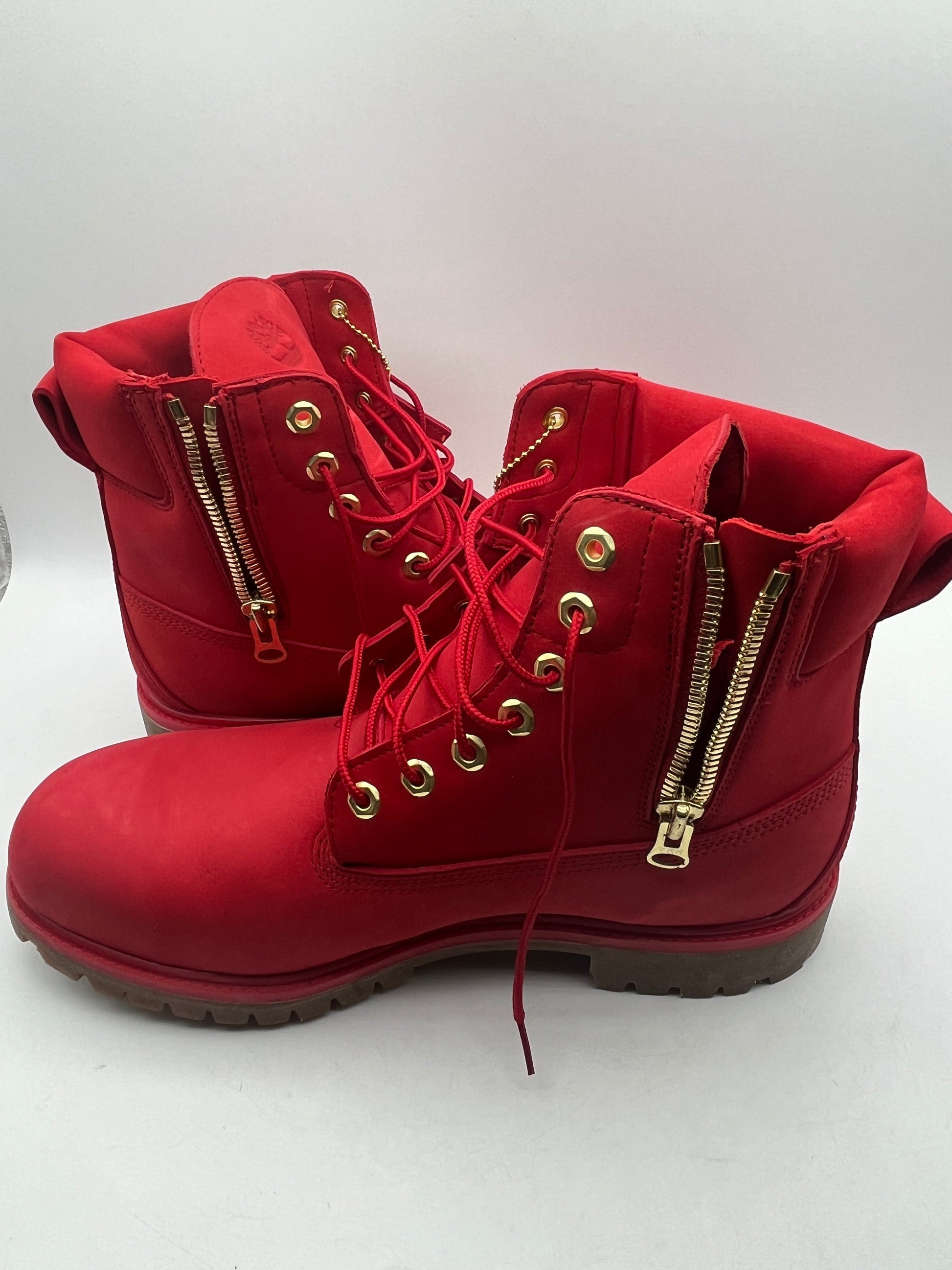 US12 - Culture Kings x Timberland Premium Boots 'Red Gold' FRENLY BRICKS - Open 7 Days