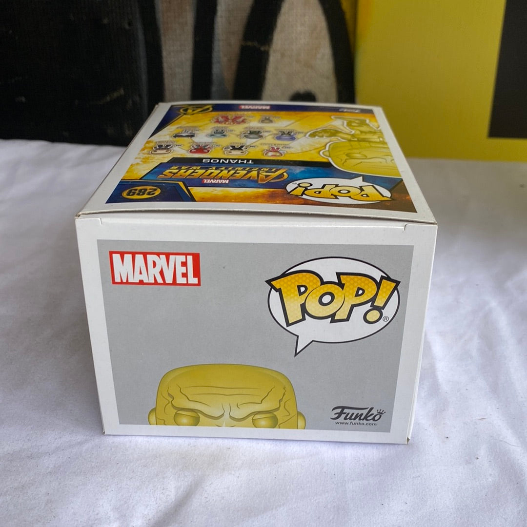 Funko POP! Thanos #289 GOLD CHROMER FRENLY BRICKS - Open 7 Days