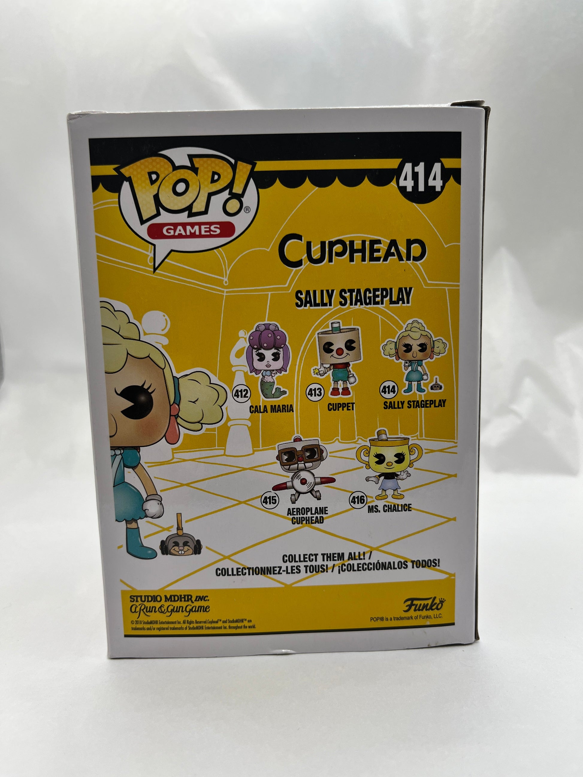 Funko POP! Games Cuphead Sally StagePlay #414 - Vinyl Collectable FRENLY BRICKS - Open 7 Days