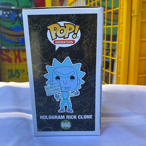 Funko POP! GLOW! Hologram Rick Clone #666 FRENLY BRICKS