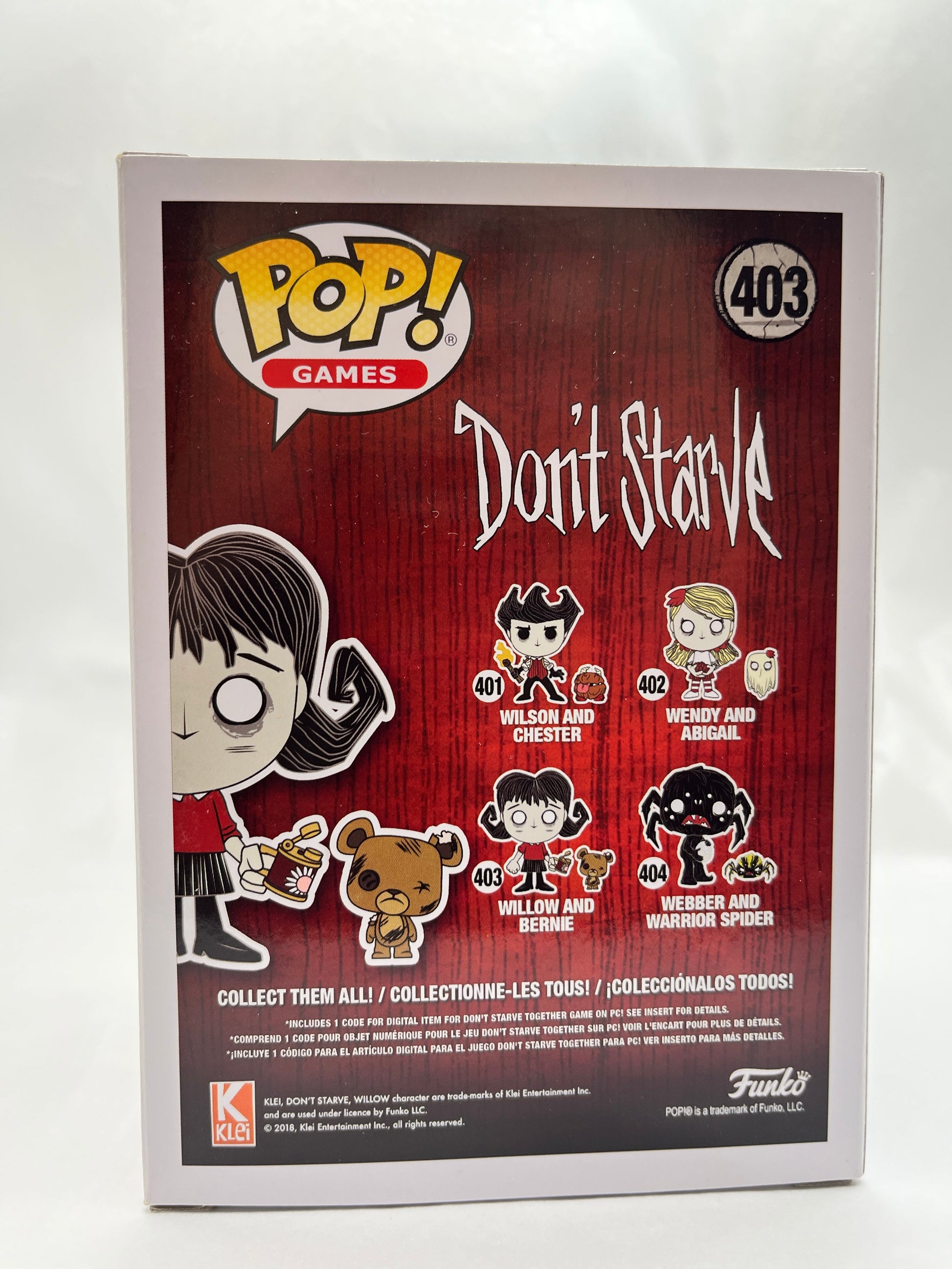 Funko POP! Games Don’t Stave Willow And Bernie #403 - Vinyl Collectable FRENLY BRICKS - Open 7 Days