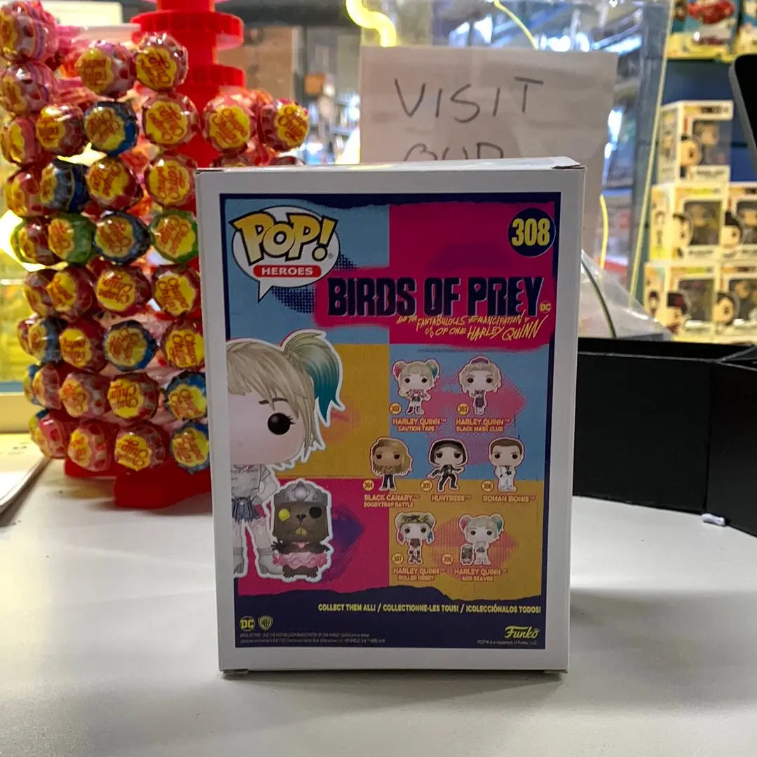 Harley Quinn with Beaver #308 Pop! Vinyl Birds of Prey * FRENLY BRICKS - Open 7 Days