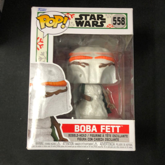 Funko Pop! Snowman Boba Fett #558 Star Wars Vinyl Bobble-Head FRENLY BRICKS - Open 7 Days