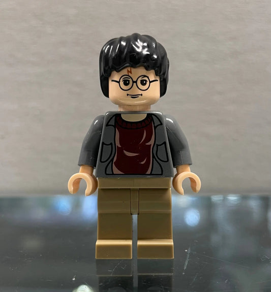 LEGO Minifigure Harry Potter - Dark Bluish Grey Open Shirt Torso, HP041 FRENLY BRICKS - Open 7 Days