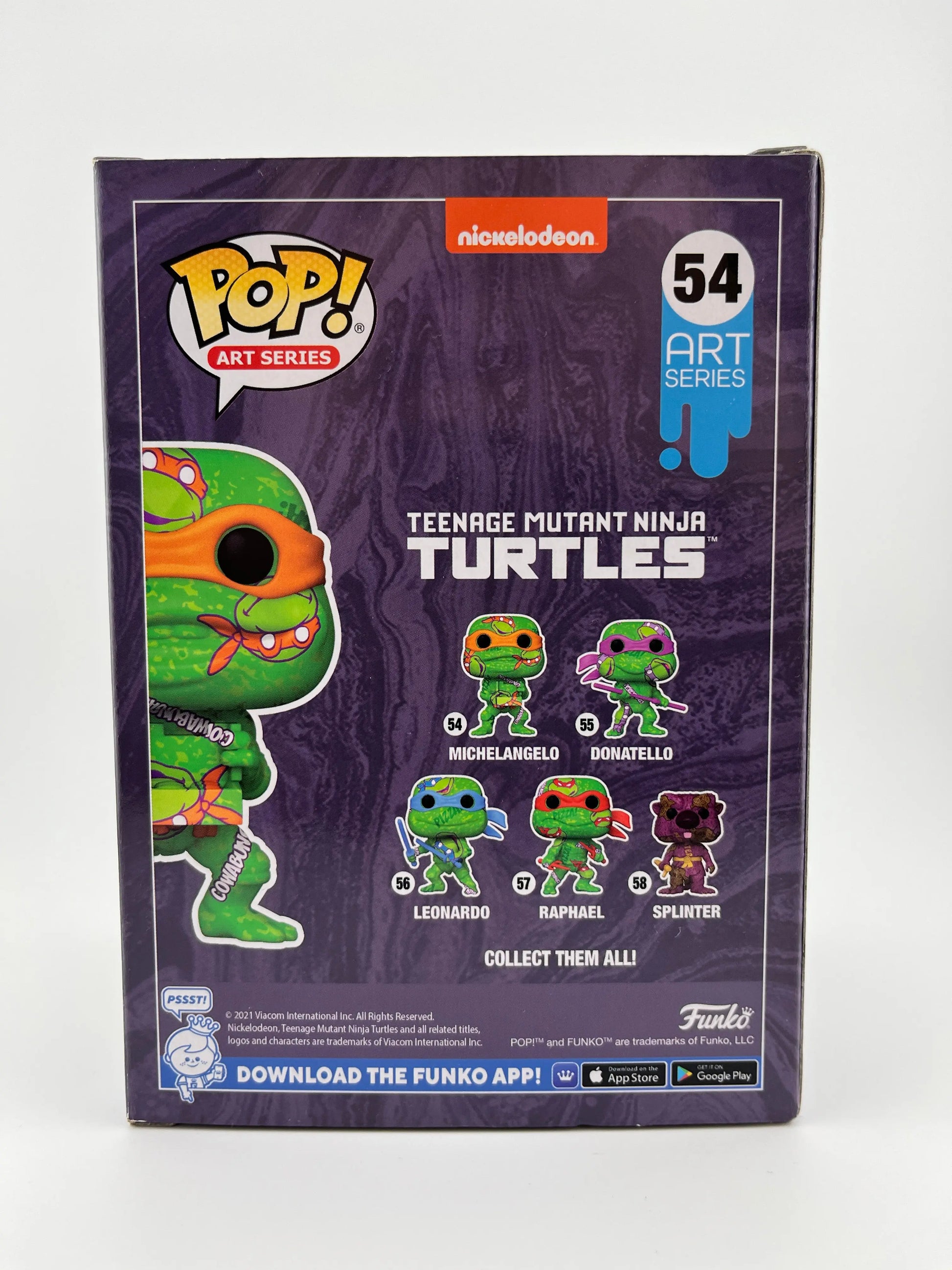 Funko POP! Art Series TMNT Michelangelo #54 - Special Edition FRENLY BRICKS - Open 7 Days