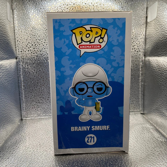 Funko Pop Vinyl Figure Vaulted Brainy Smurf The Smurfs 271 FRENLY BRICKS - Open 7 Days