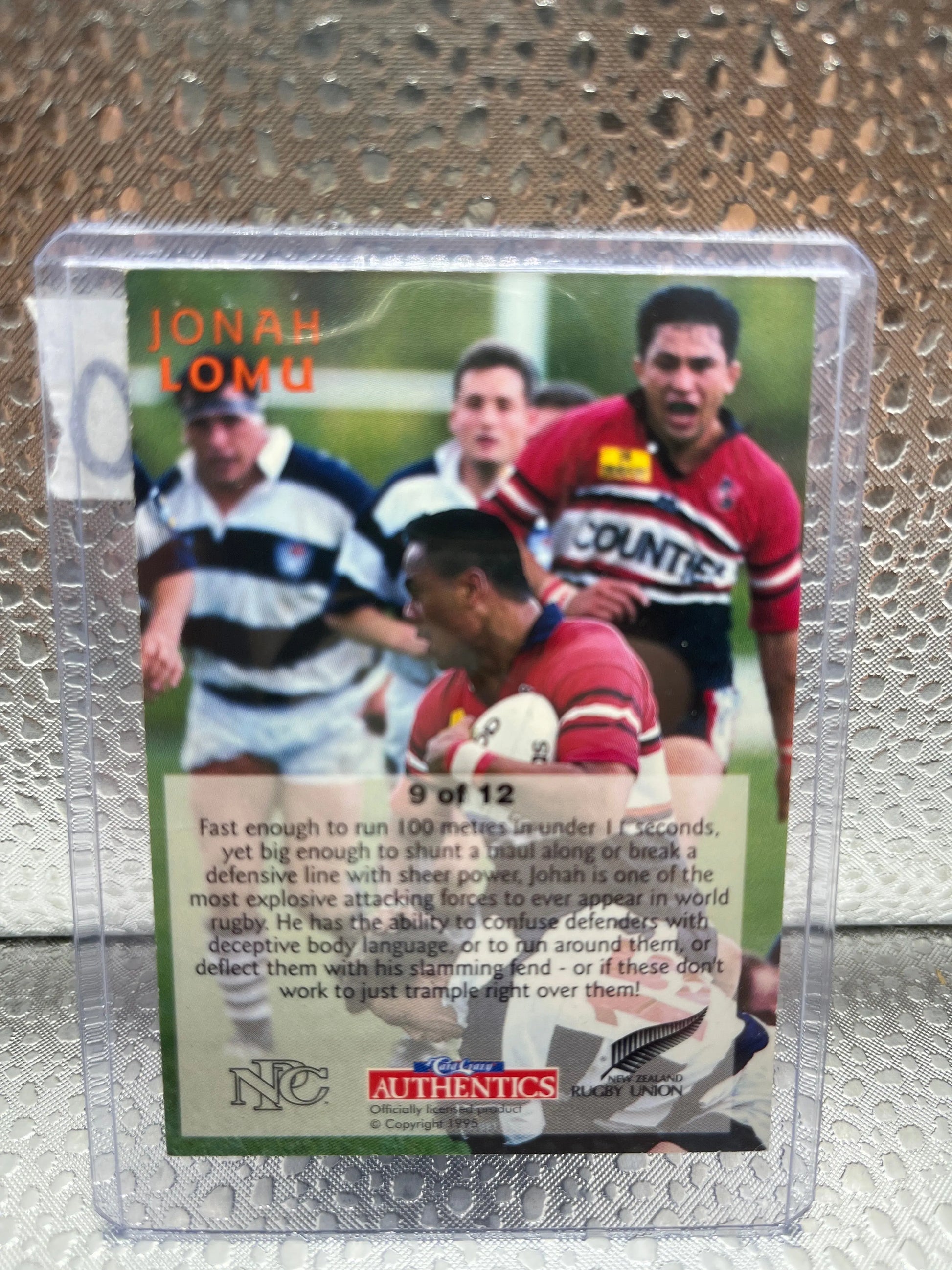 National Heroes Jonah Lomu #9/12 1995 FRENLY BRICKS - Open 7 Days