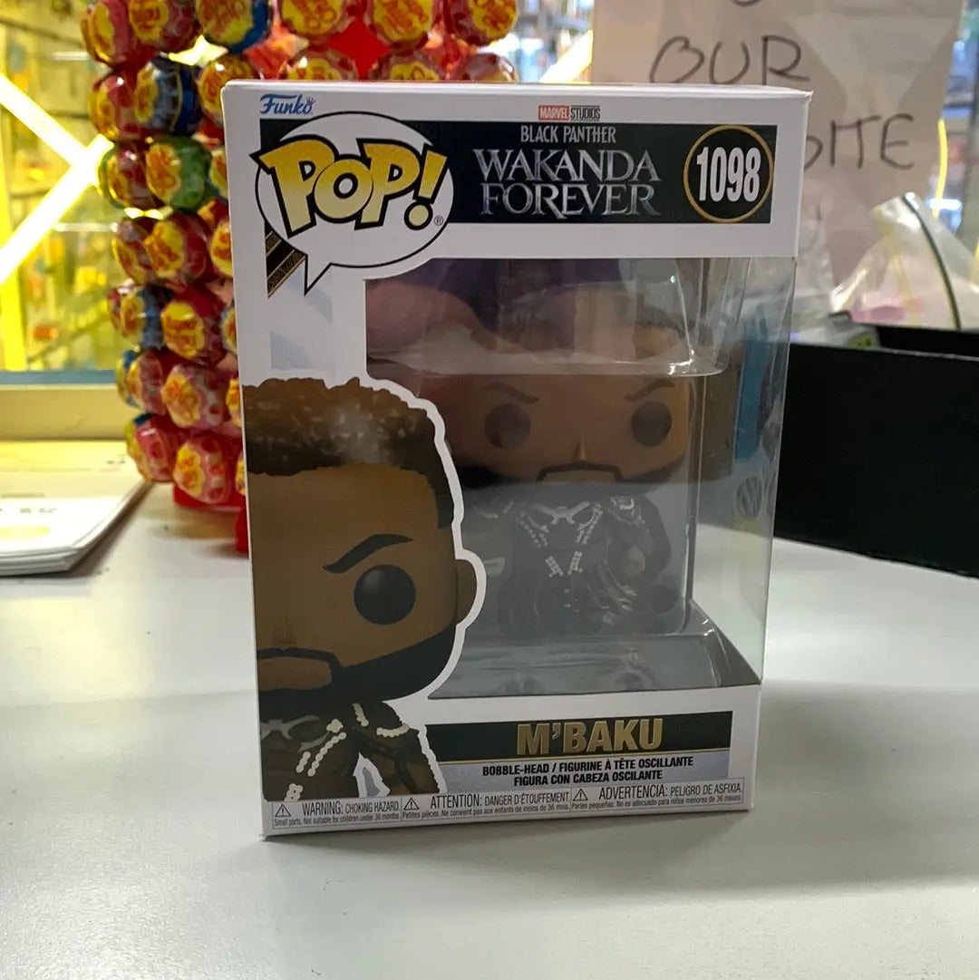 Black Panther: Wakanda Forever M'Baku Pop! Vinyl Figure #1098 FRENLY BRICKS - Open 7 Days