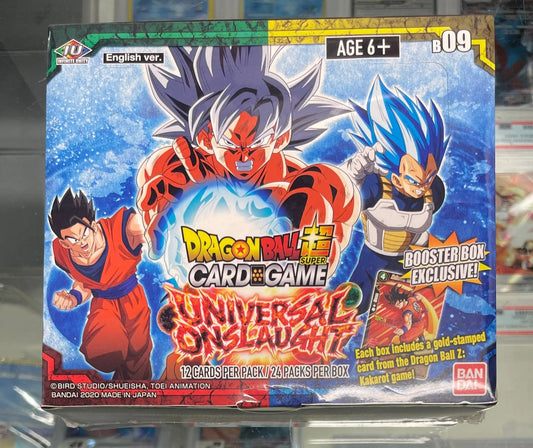 Dragon Ball Super Card Game Universal Onslaught Booster Box Factory Sealed FRENLY BRICKS - Open 7 Days
