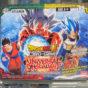 Dragon Ball Super Card Game Universal Onslaught Booster Box Factory Sealed FRENLY BRICKS - Open 7 Days