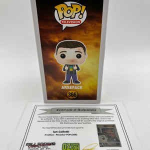 Funko POP! Television Preacher Arseface #366 - Autographed With COA *See Images* FRENLY BRICKS - Open 7 Days