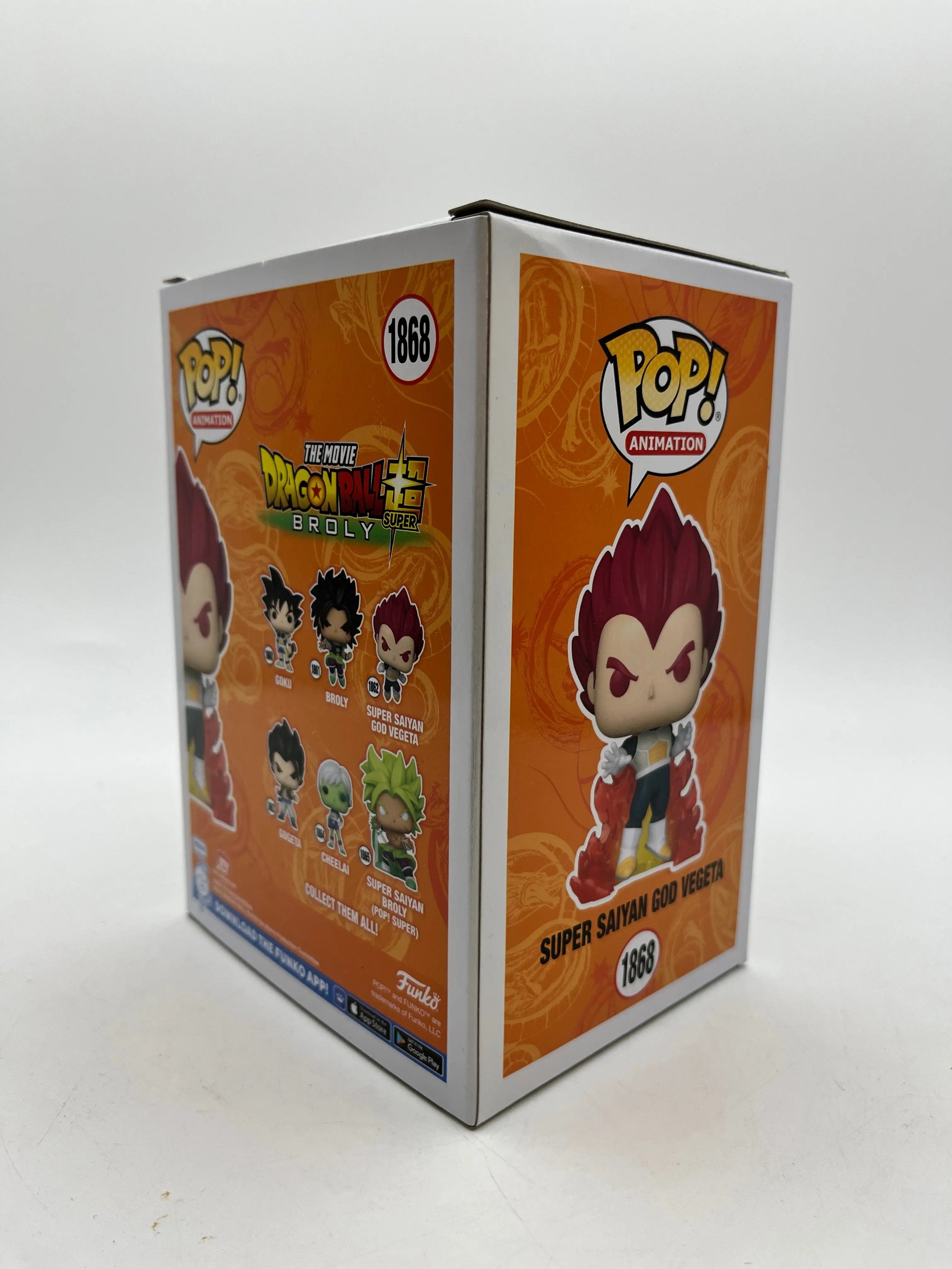 Funko POP! Animation DragonBall Super Broly - Super Saiyan God Vegeta #1868 Special Edition FRENLY BRICKS - Open 7 Days