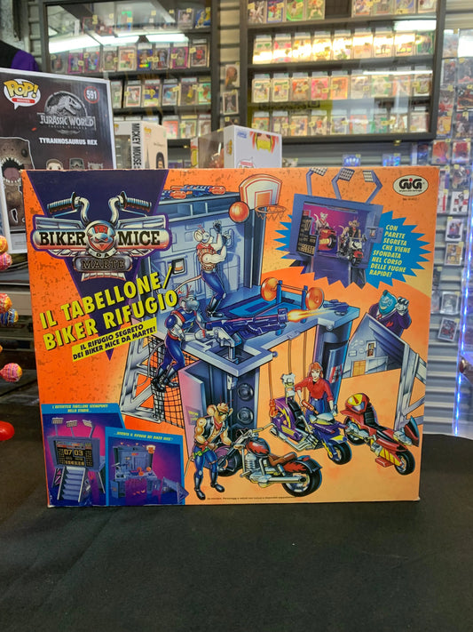 Biker Mice From Mars 1993 Scoreboard Hideout Playset & Figures Galoob Vintage SEALED FRENLY BRICKS - Open 7 Days