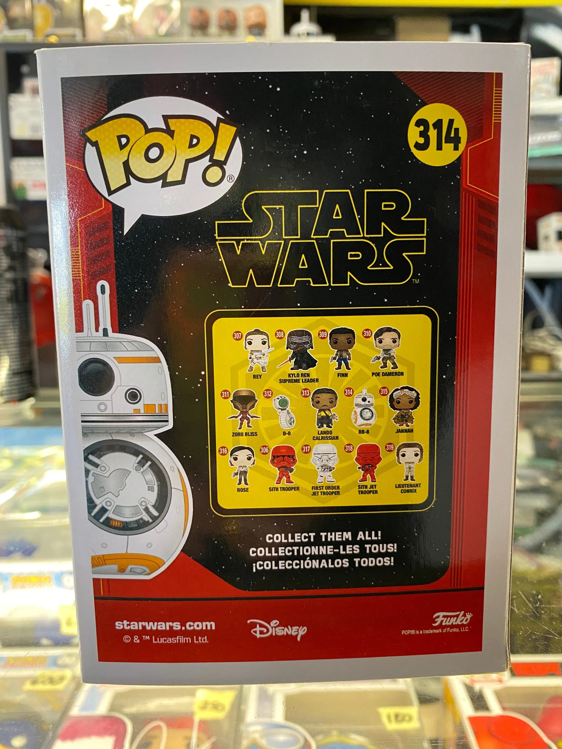 Funko POP! Star Wars #314 BB-8 FRENLY BRICKS - Open 7 Days