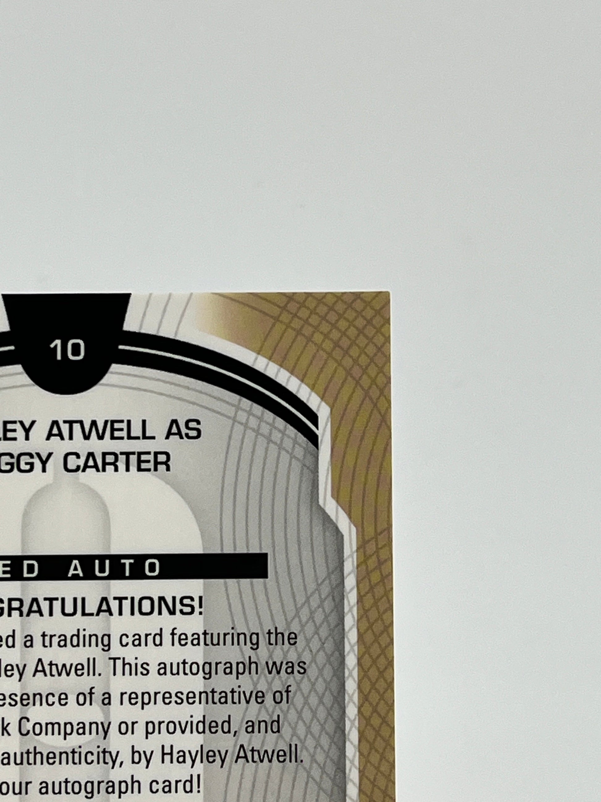 Upper Deck Marvel Infinity Saga - Allure Red Auto Hayley Atwell as Peggy Carter FRENLY BRICKS - Open 7 Days