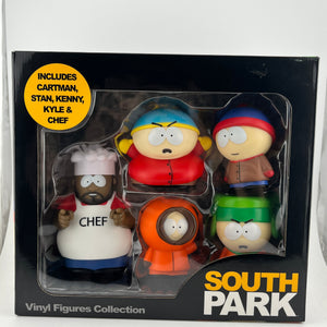 South Park Vinyl Figure Collection - 5 Piece -Stan,Kenny,Cartman,Kyle, and Chef FRENLY BRICKS - Open 7 Days