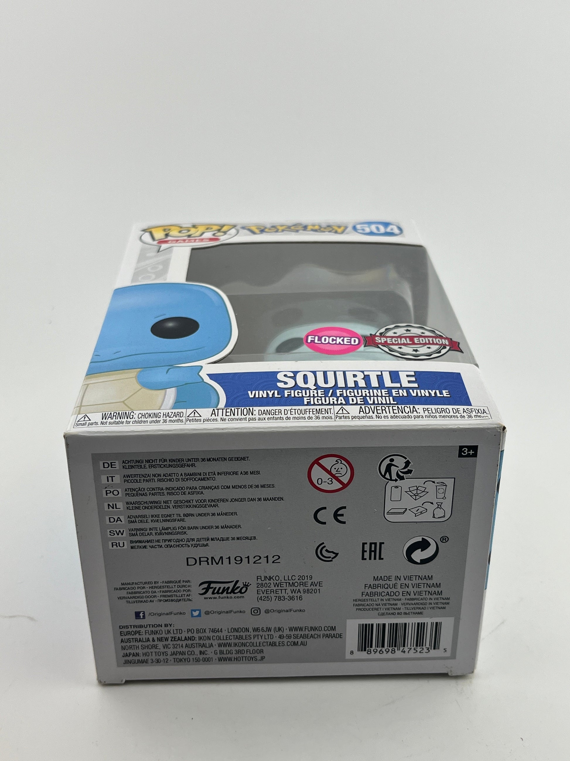 Funko POP! Games Pokémon - Squirtle #504 - Flocked Special Edition FRENLY BRICKS - Open 7 Days