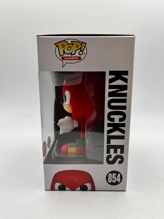 Funko POP! Games Sonic The Hedgehog - Knuckles #854 - Flocked Special Edition FRENLY BRICKS - Open 7 Days