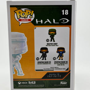 Funko POP! Games Halo - Master Chief With MA40 Assault Riffle In Active Camo #18 - Special Edition FRENLY BRICKS - Open 7 Days