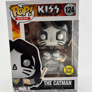 Funko POP! Rocks Kiss - The Catman #124 - Glow In The Dark - Vinyl Collectable FRENLY BRICKS - Open 7 Days