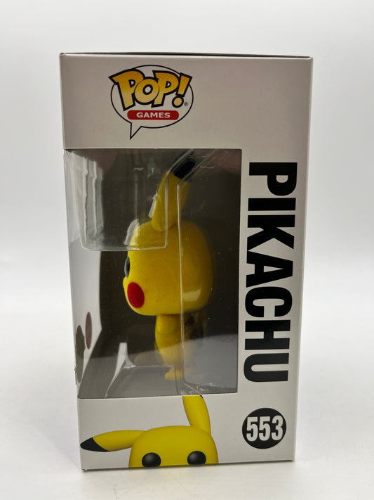 Funko POP! Games Pokémon Pikachu #553 - Flocked - Special Edition FRENLY BRICKS - Open 7 Days
