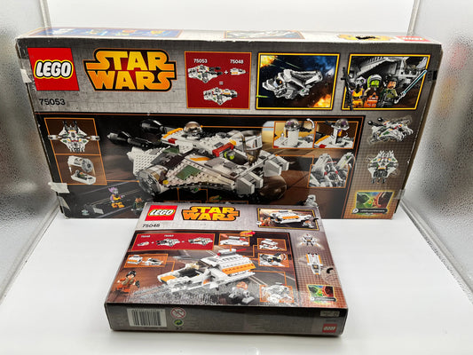 Lego Star Wars Rebels 75053 The Ghost - Not Sealed + 75048 The Phantom - Sealed Black Hair Kanan Jarrus FRENLY BRICKS - Open 7 Days