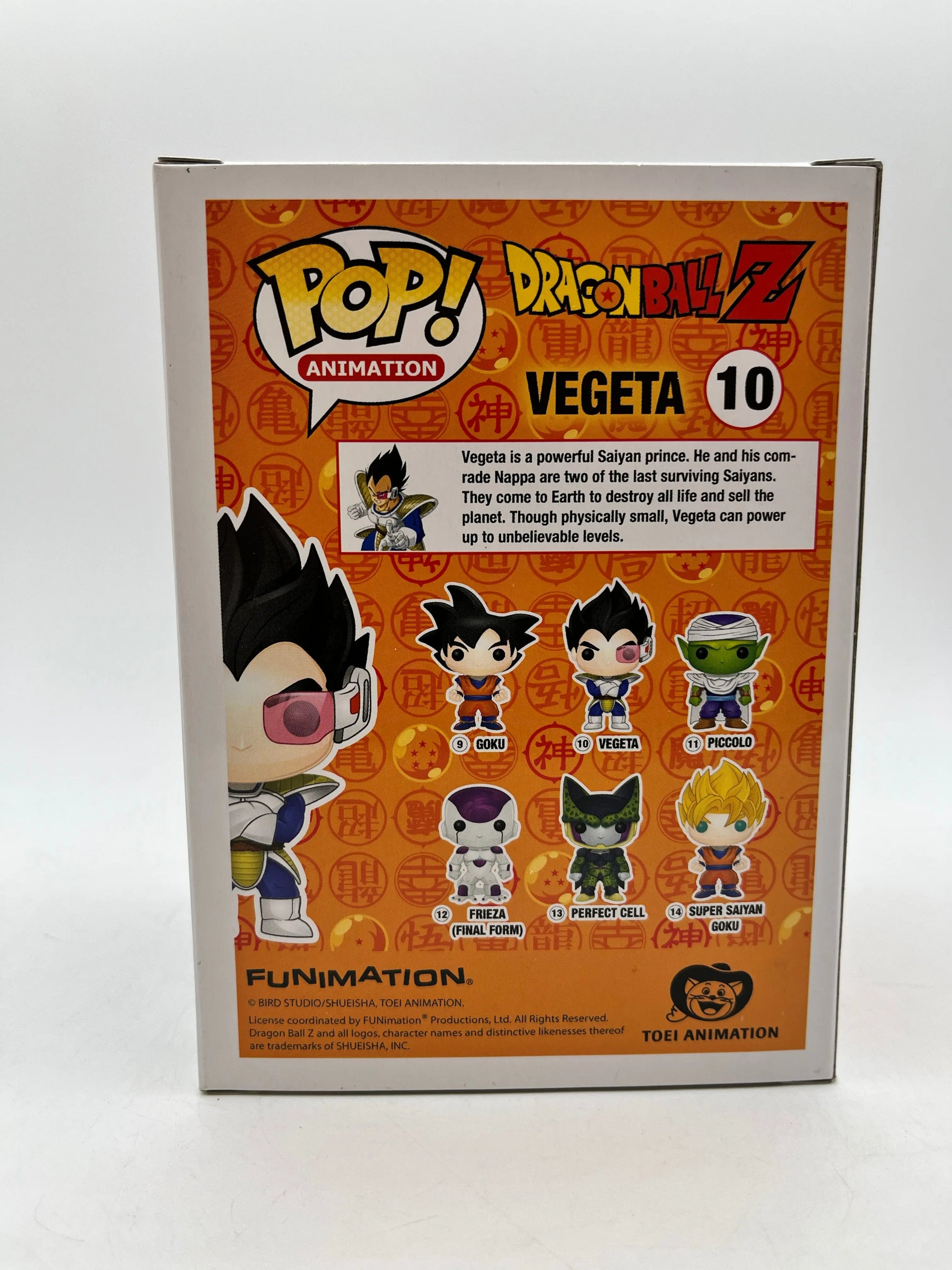 Funko POP! Animation DragonBall Z Vegeta #10 - Vinyl Collectable FRENLY BRICKS - Open 7 Days