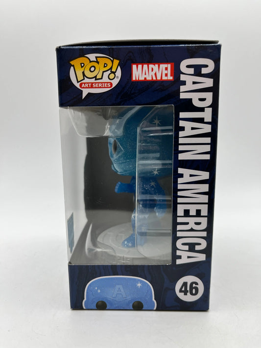 Funko POP! Art Series Marvel The Infinity Saga Captain America #46 - Vinyl Collectable FRENLY BRICKS - Open 7 Days