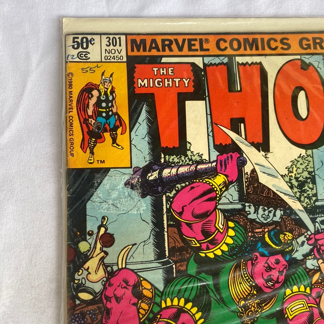 Marvel Comics : The Mighty Thor #301 FRENLY BRICKS - Open 7 Days