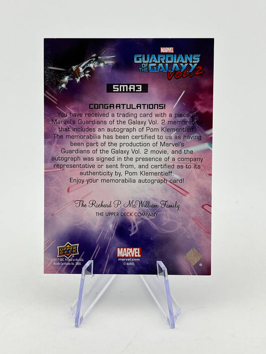 Upper Deck - Marvel Guardians of the Galaxy Volume 2 - Pom Klementieff #SMA3 Auto FRENLY BRICKS - Open 7 Days