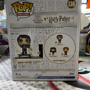 Funko Pop Vinyl Deluxe Harry Potter with Hogwarts letters #136 FRENLY BRICKS - Open 7 Days