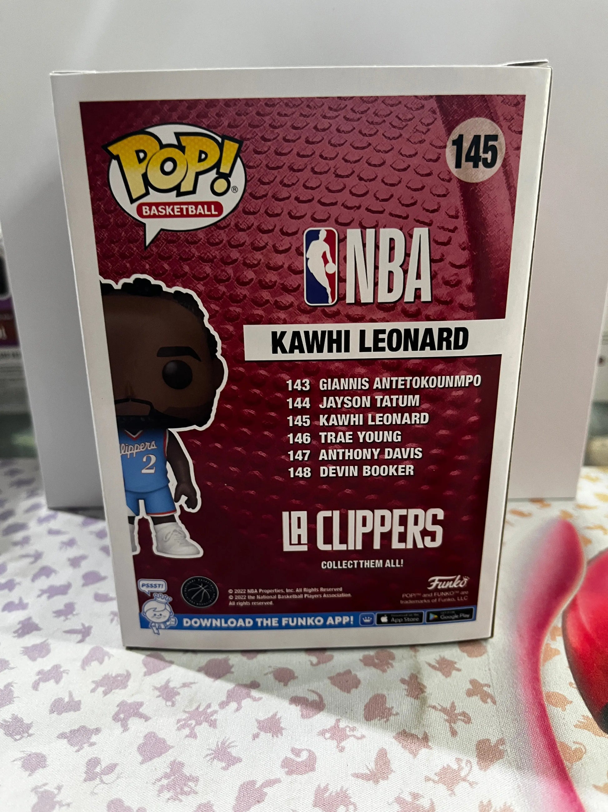Funko Pop Vinyl Basketball Clippers Kawhi Leonard #145 FRENLY BRICKS - Open 7 Days