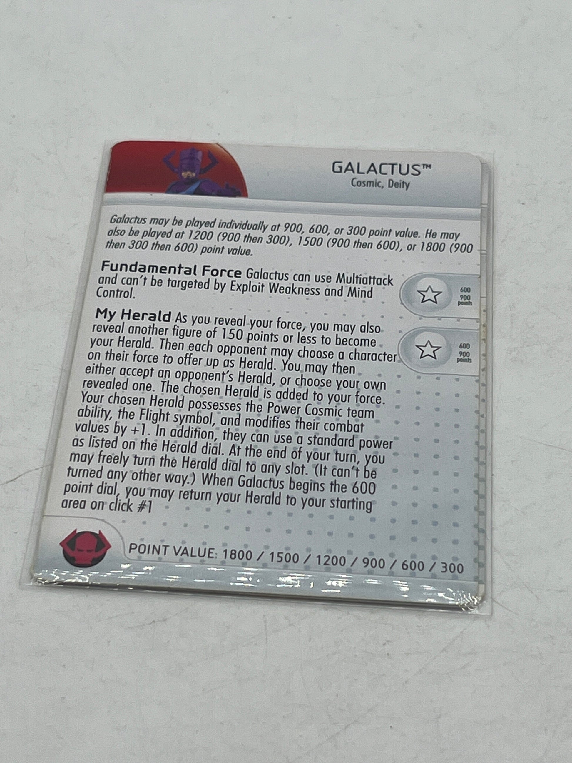 MZ04 Galactus #G001 Galactic Guardians Giant Marvel Heroclix with Card FRENLY BRICKS - Open 7 Days