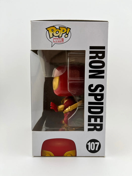 Funko POP! Marvel Spider-Man - Iron Spider #107 - Vinyl Collectable FRENLY BRICKS - Open 7 Days