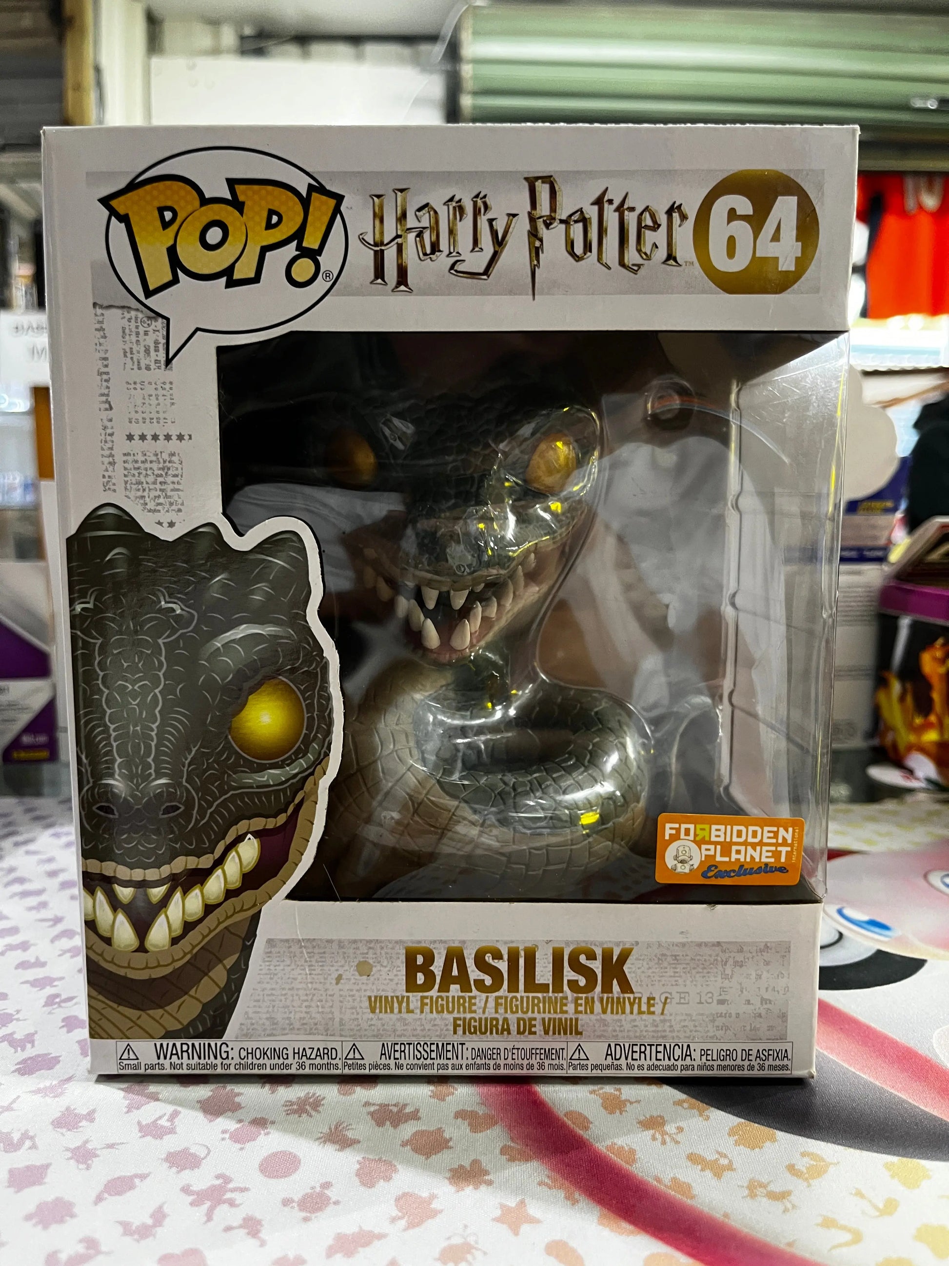 Funko Pop Vinyl Harry Potter Basilisk #64 FRENLY BRICKS - Open 7 Days